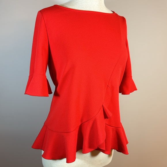 Red Ruffle Top - Picture 10 of 11